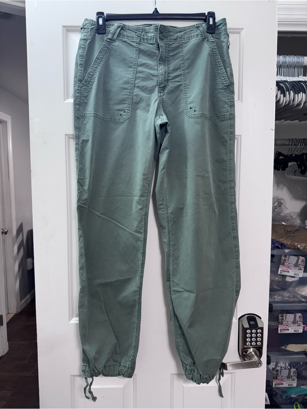 AMERICAN EAGLE OUTFITTERS Sage Green Drawstring Hem Pants